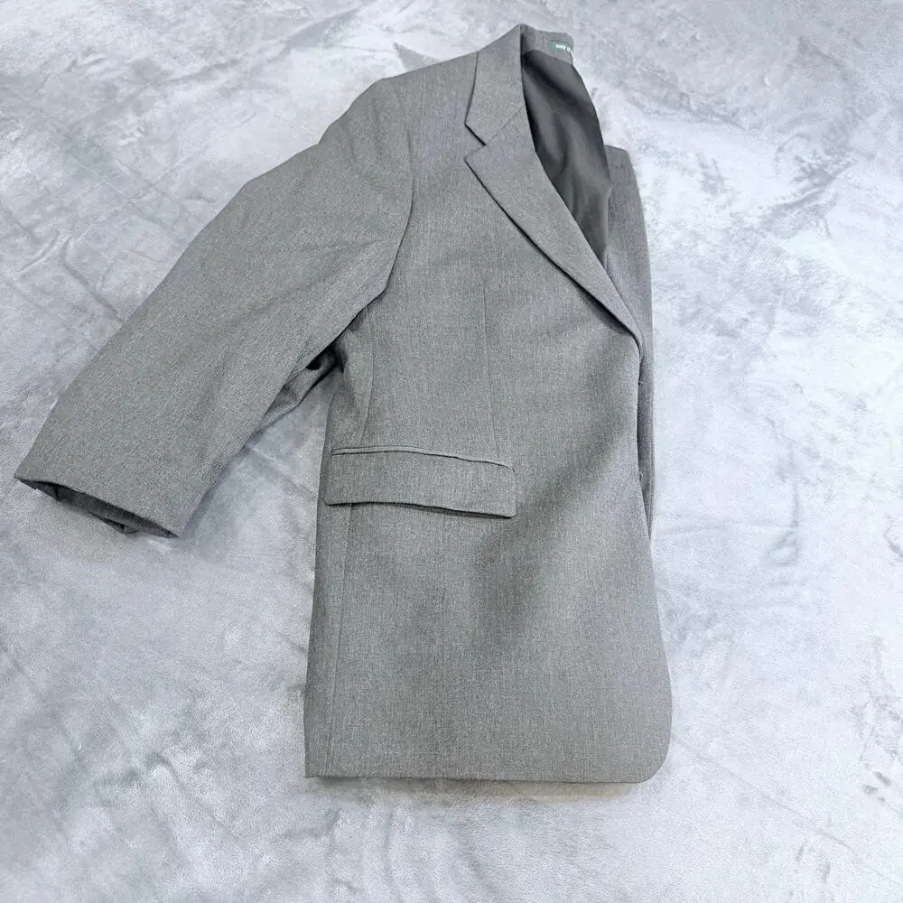 Lauren Ralph Lauren Men's Blazer Jacket Gray Pure New Wool 46S Made in Canada